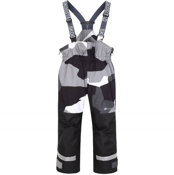 Hovedbilde Rime 2-lags tekniske selebukse til barn Black Camo