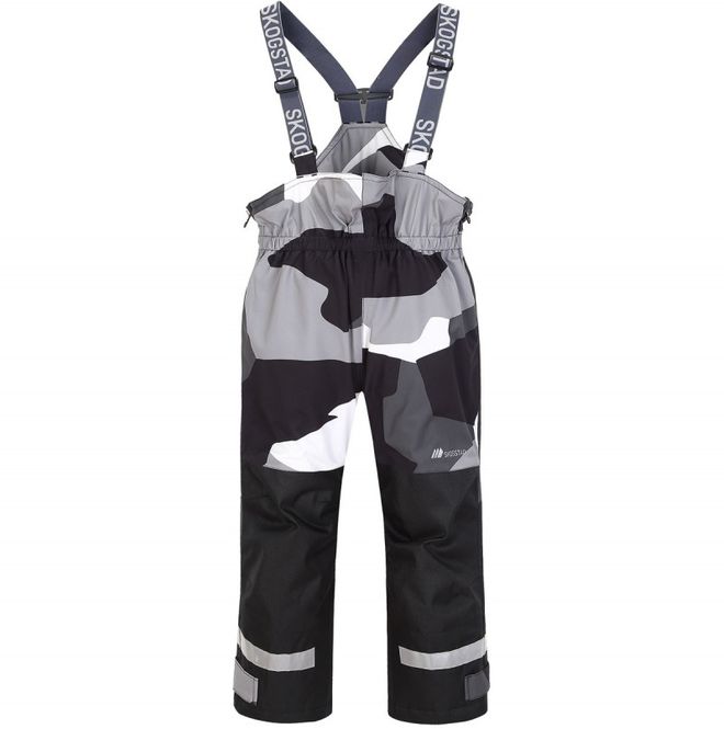 Hovedbilde Rime 2-lags tekniske selebukse til barn Black Camo