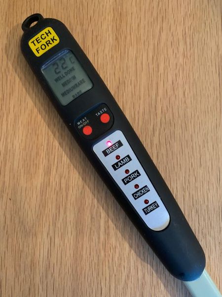 Hovedbilde Stekegaffel med termometer