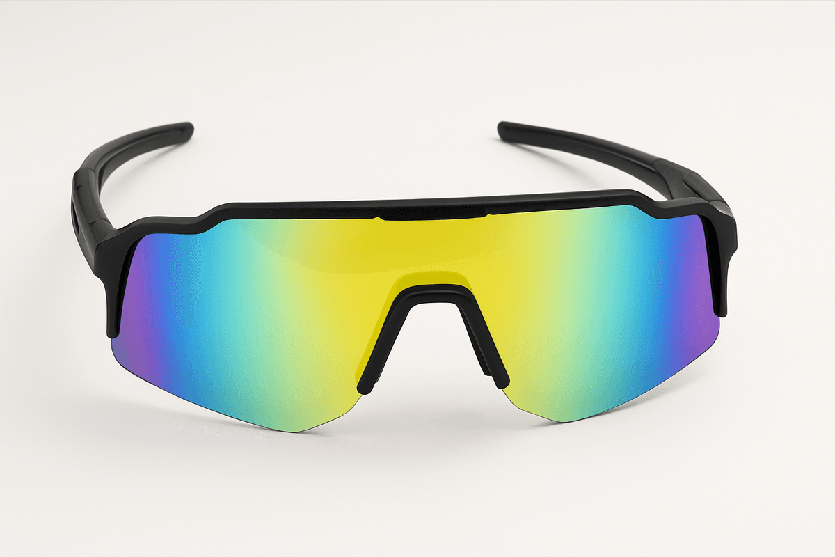 Multisport solbrille i sort - Med etui og oppbevaringspose  Sterke Tim