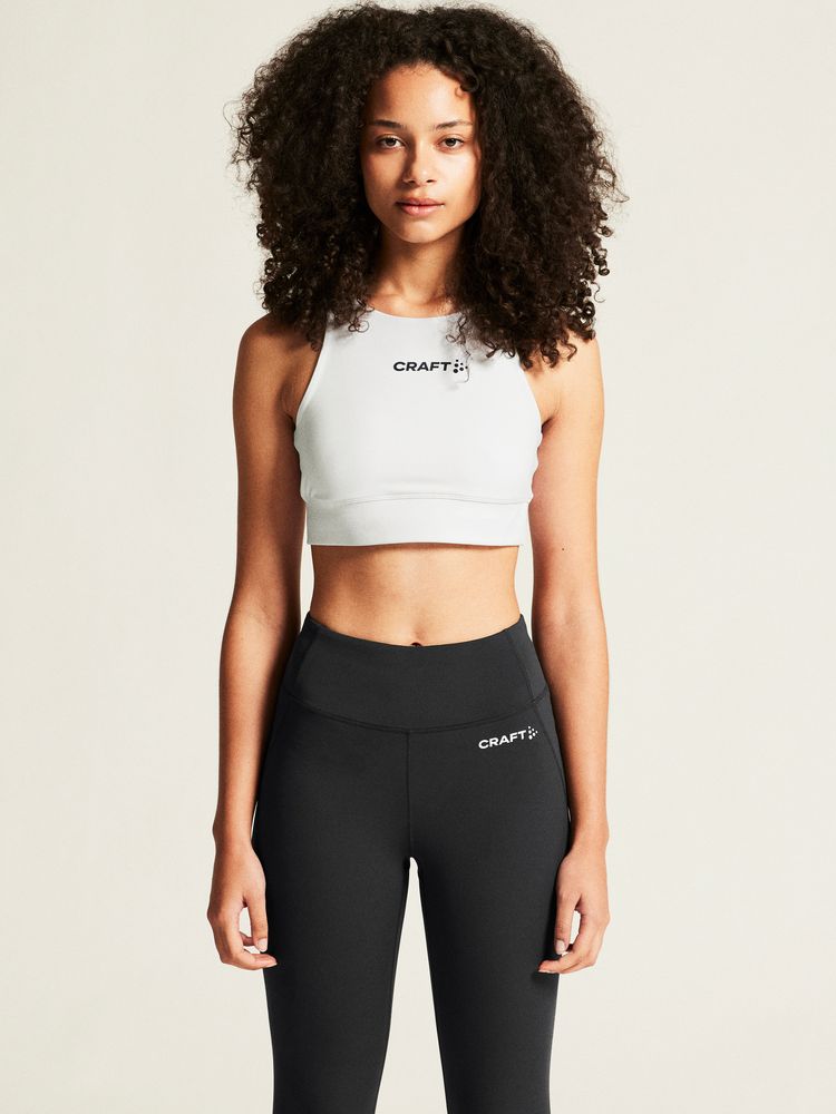 Hvit treningstopp fra Craft - Rush 2.0 Crop Top