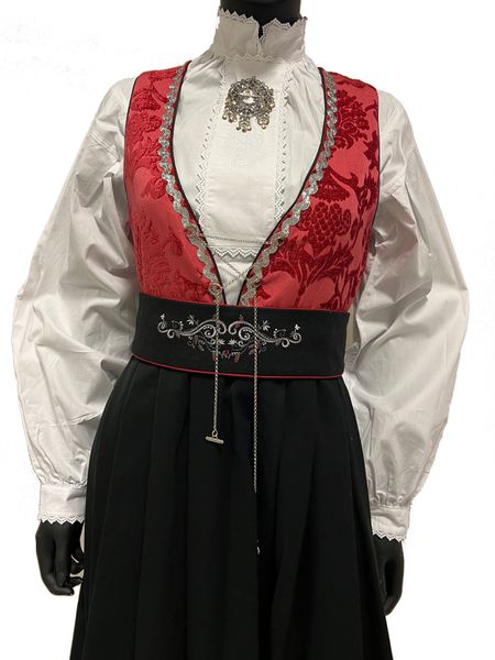 Hovedbilde Tora festdrakt rød - Barn/ungdom