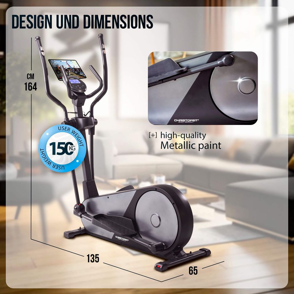Testvinner Ellipsemaskin / Crosstrainer EL 8000 fra Christopeit