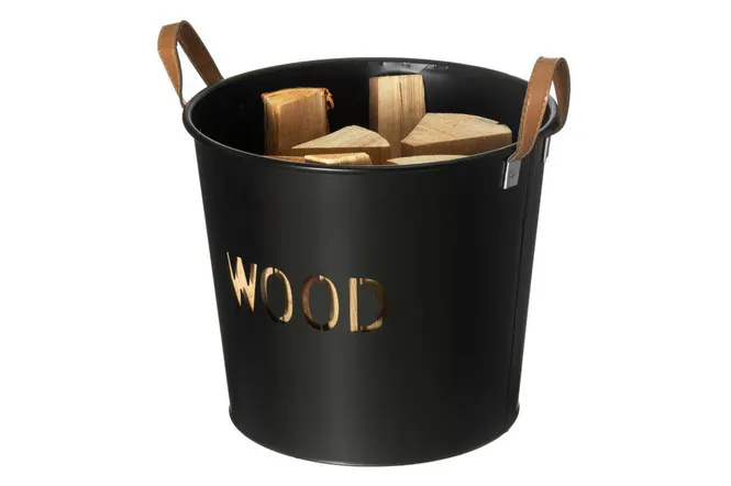 Hovedbilde Wood Vedkurv i metall