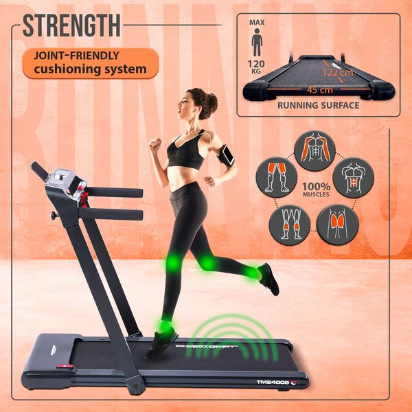 Hovedbilde Tredemølle TM 2400 - Sammenleggbar - 1-16 km/t