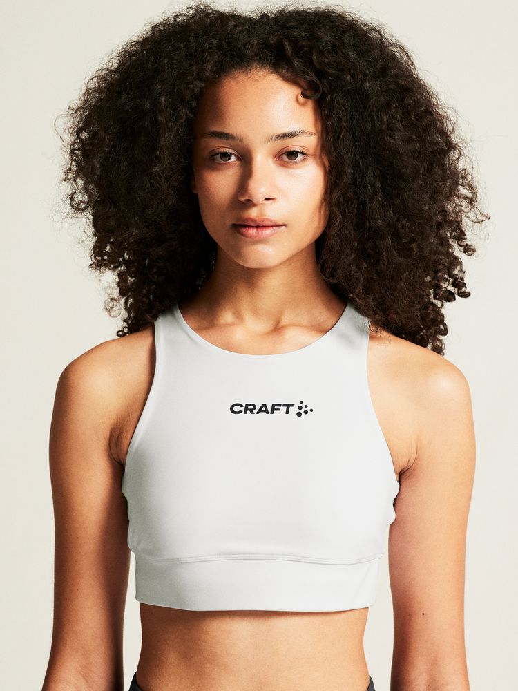 Hvit treningstopp fra Craft - Rush 2.0 Crop Top