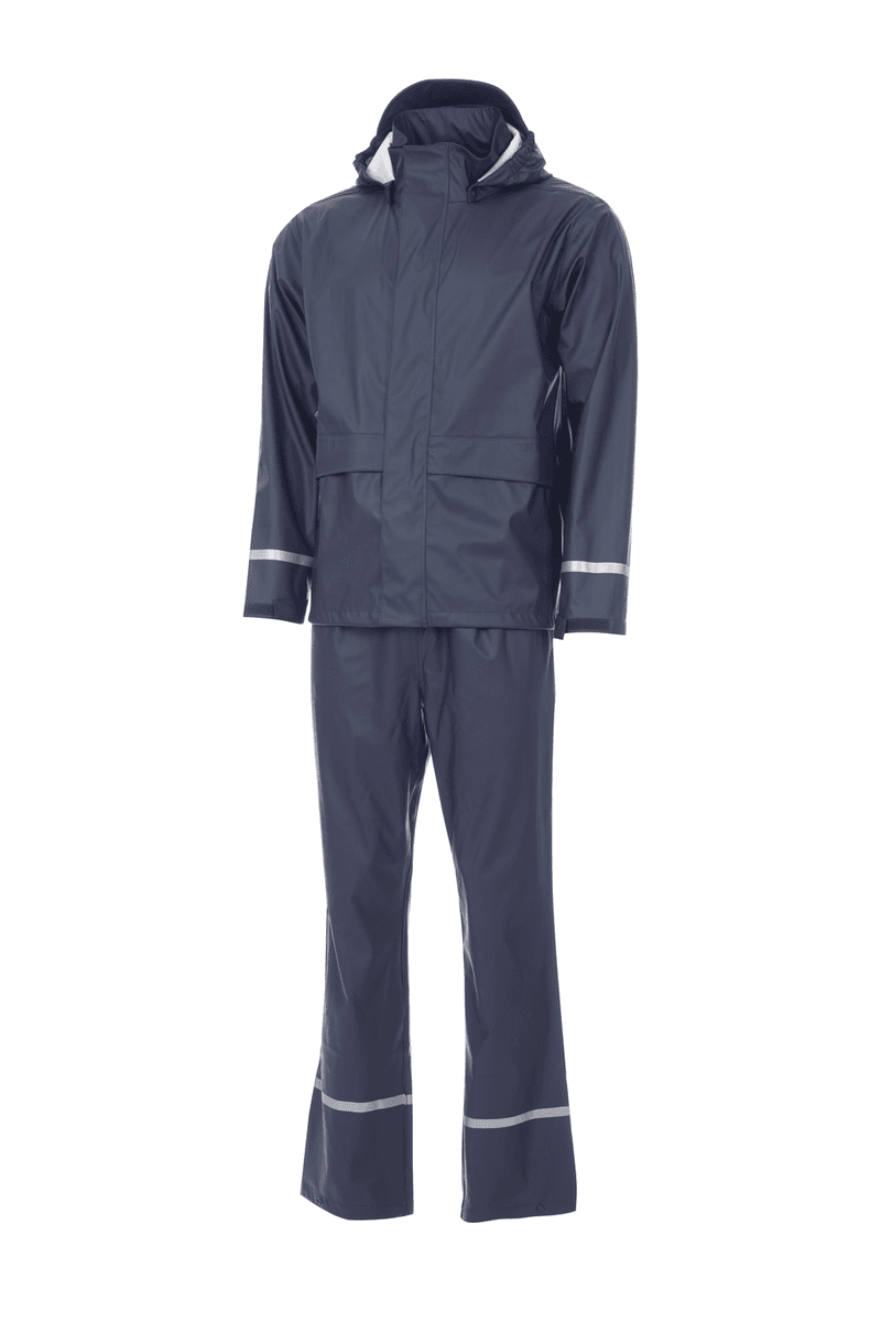 Bergen unisex regnsett i marine