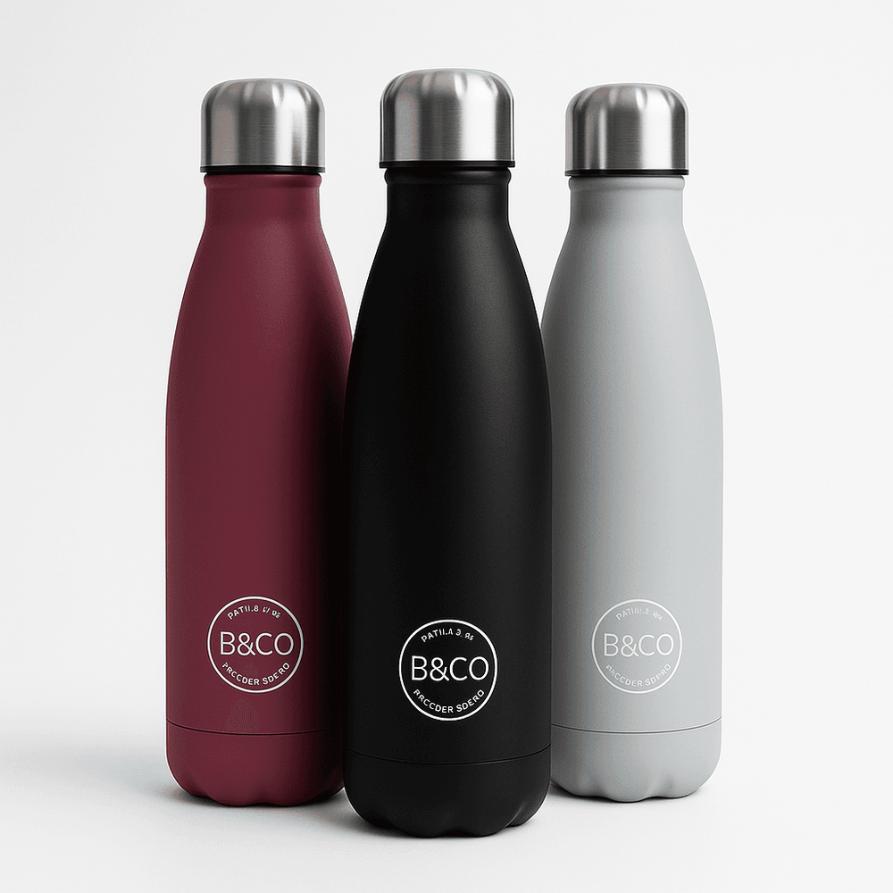 Drikkeflaske for varme og kalde drikker - 500 ml - Grå