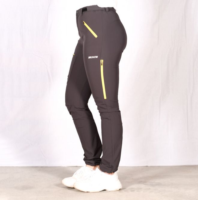 Hovedbilde Storronden Turbukse Dame Charcoal Yellow Zip