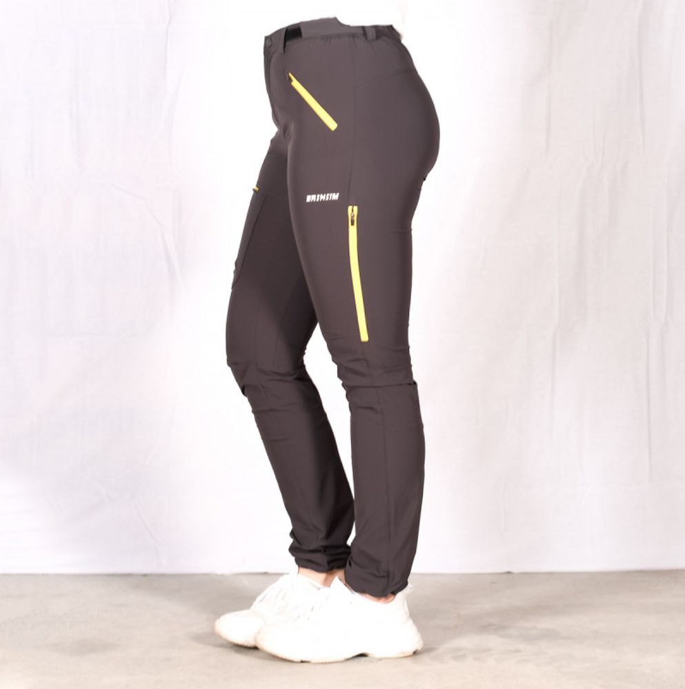 Storronden Turbukse Dame Charcoal Yellow Zip