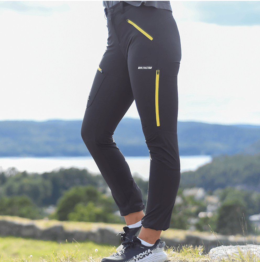 Storronden Turbukse Dame Charcoal Yellow Zip