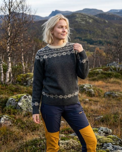 Hovedbilde Fana Turbukse til dame i Blå/Gul - Breheim