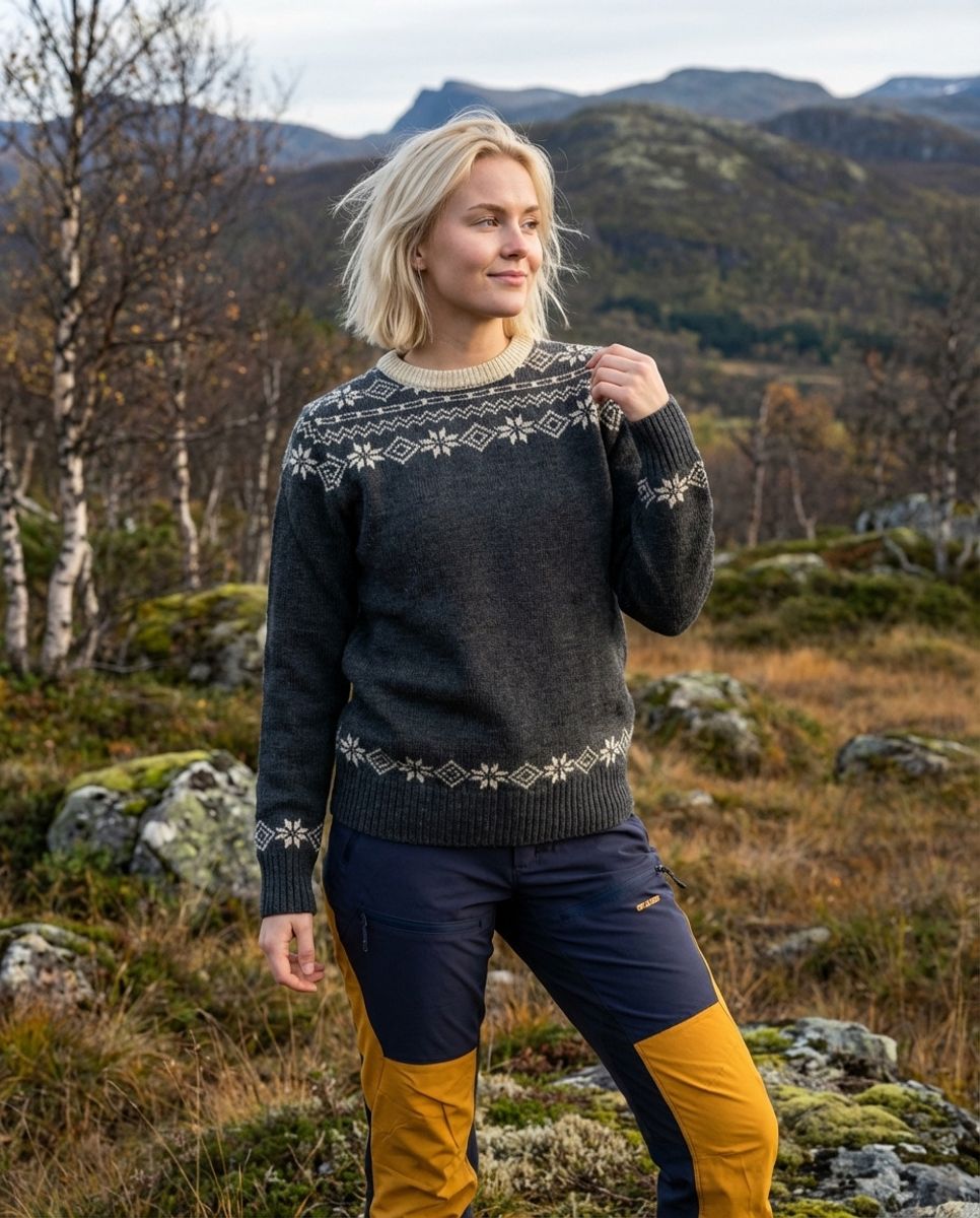 Fana Turbukse til dame i Blå/Gul - Breheim