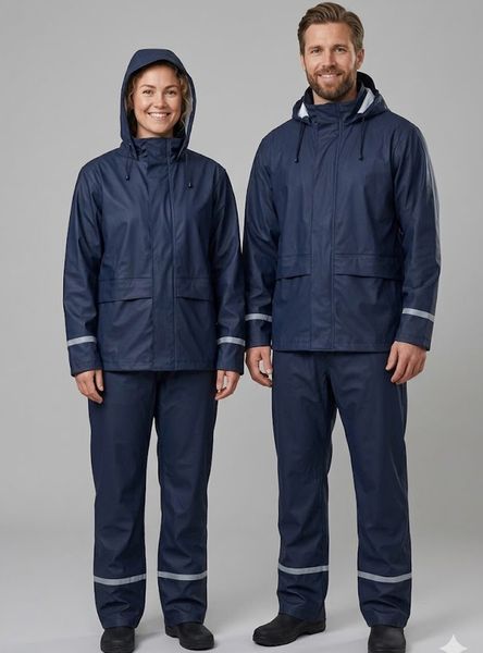 Hovedbilde Bergen unisex regnsett i marine