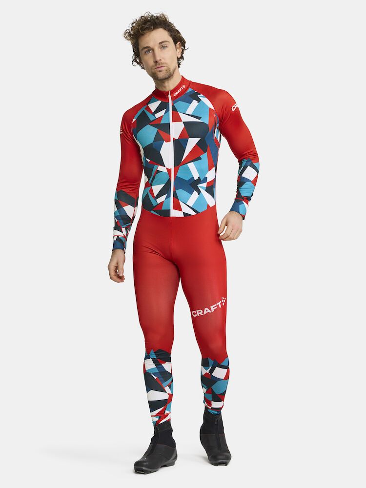 CRAFT NOR ADV Nordic Ski Club Suit Herre Blaze/Bright Red
