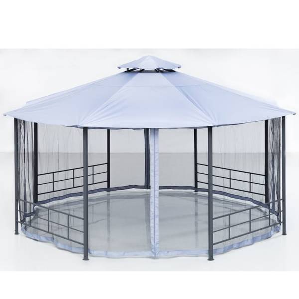 Hovedbilde Paviljong / lysthus 8 kantet med myggnetting 
