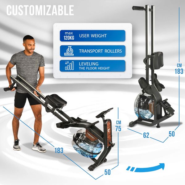 Hovedbilde Romaskin med vannmotstand Garda fra Christopeit