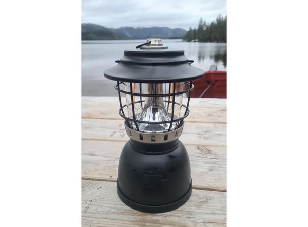 Hovedbilde Oppladbar Campinglykt m/ powerbank Matt Svart LED