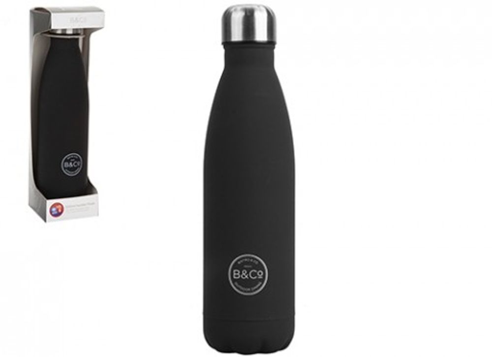 Drikkeflaske for varme og kalde drikker - 500 ml - Sort